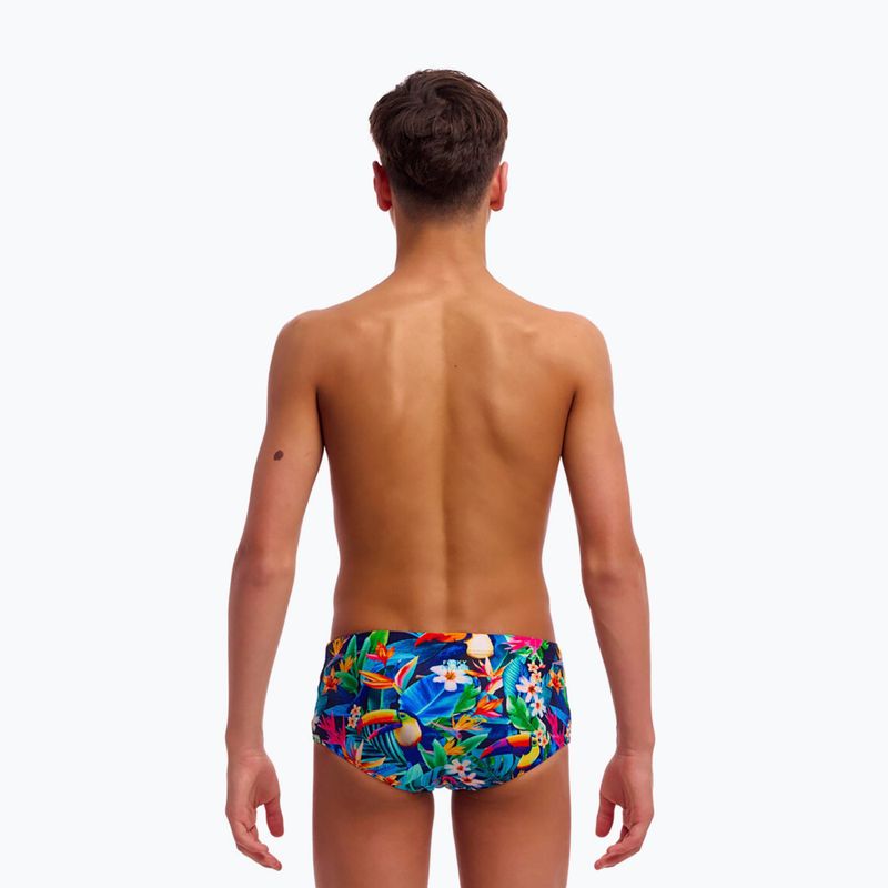 Детски боксерки за плуване Funky Trunks Sidewinder Trunks birdie wordie 3