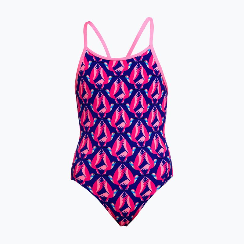 Детски едночастен бански костюм Funkita Diamond Back One Piece ho hum