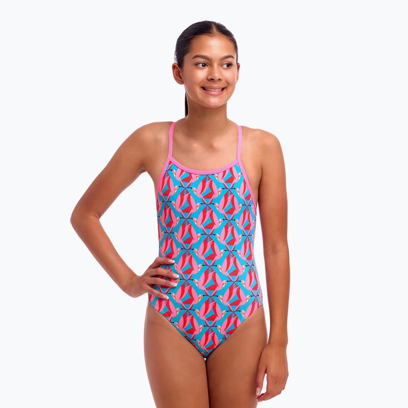 Детски цял бански костюм Funkita Single Strap One Piece hummy bunny
