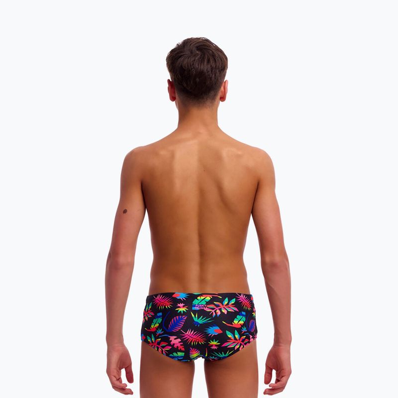 Детски боксерки за плуване Funky Trunks Sidewinder Trunks lost leaf 3
