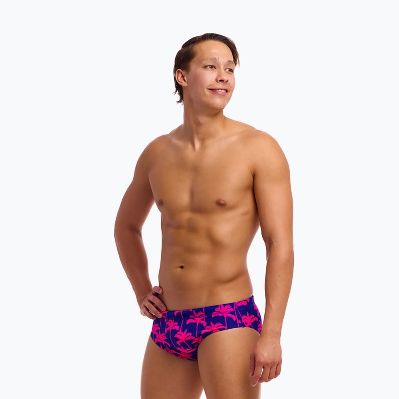Мъжки слипове за плуване Funky Trunks Classic Brief pinky palms 2