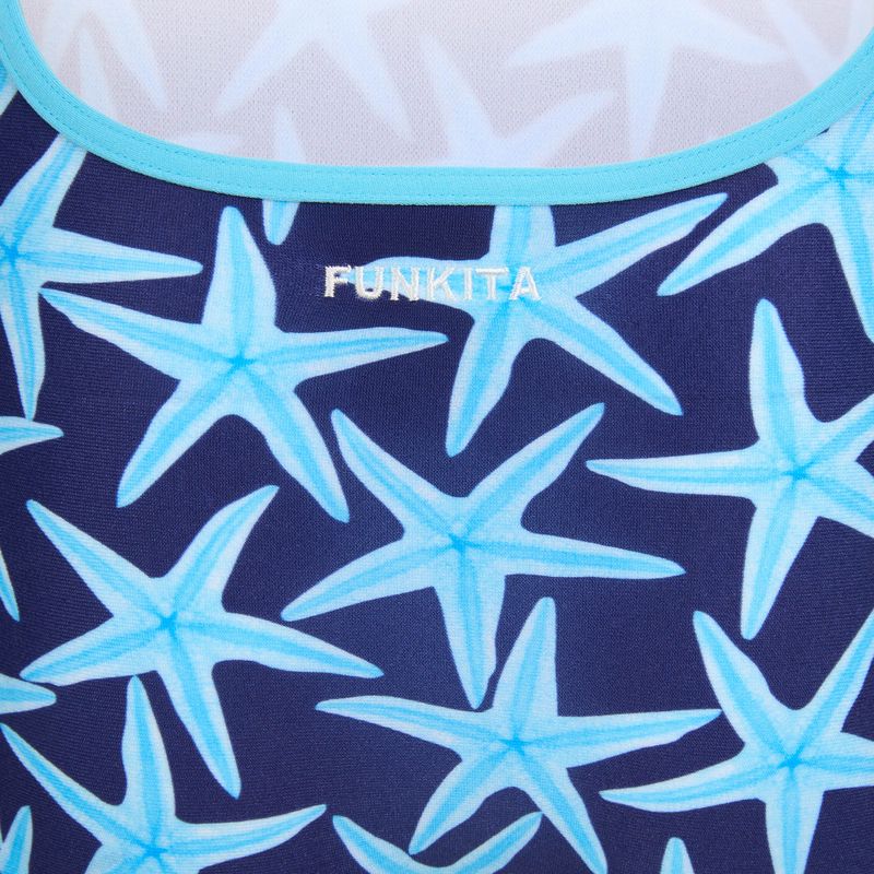 Детски цял бански костюм Funkita Diamond Back One Piece see stars 3