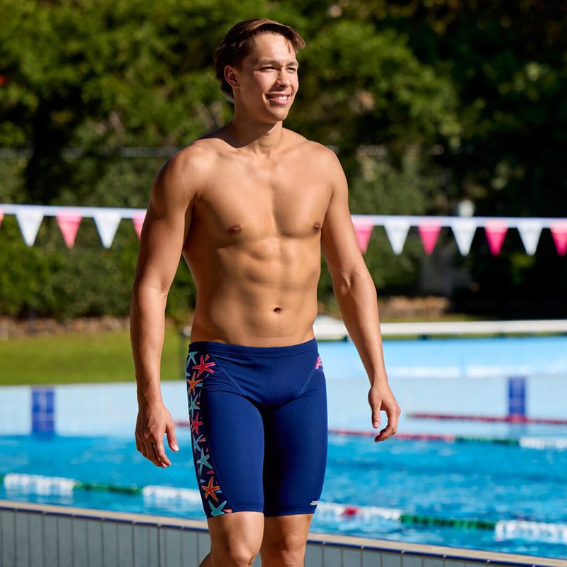 Мъжки шорти за плуване тип клин Funky Trunks Training Jammers starry night 4