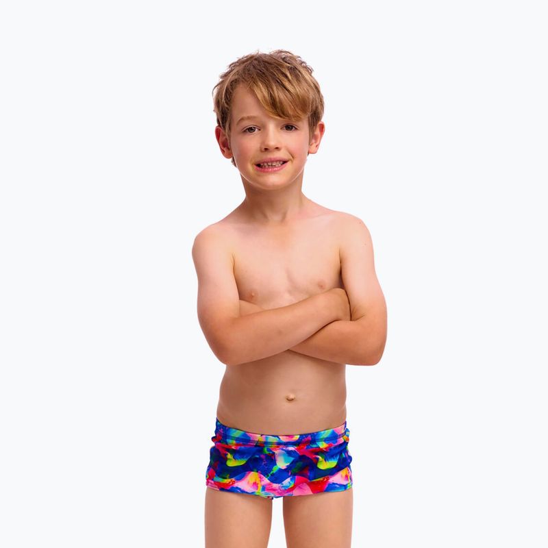 Детски плувни боксерки Funky Trunks Printed Trunks wet wave 2