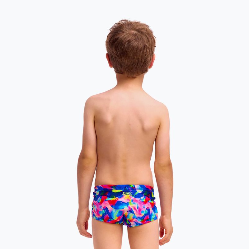 Детски плувни боксерки Funky Trunks Printed Trunks wet wave 3
