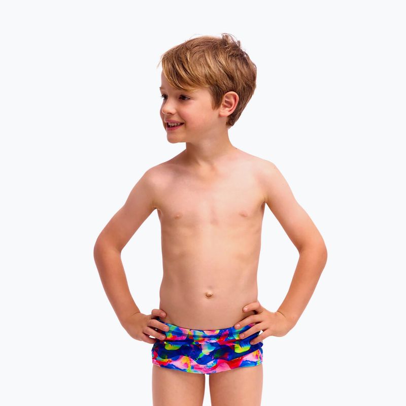 Детски плувни боксерки Funky Trunks Printed Trunks wet wave 4