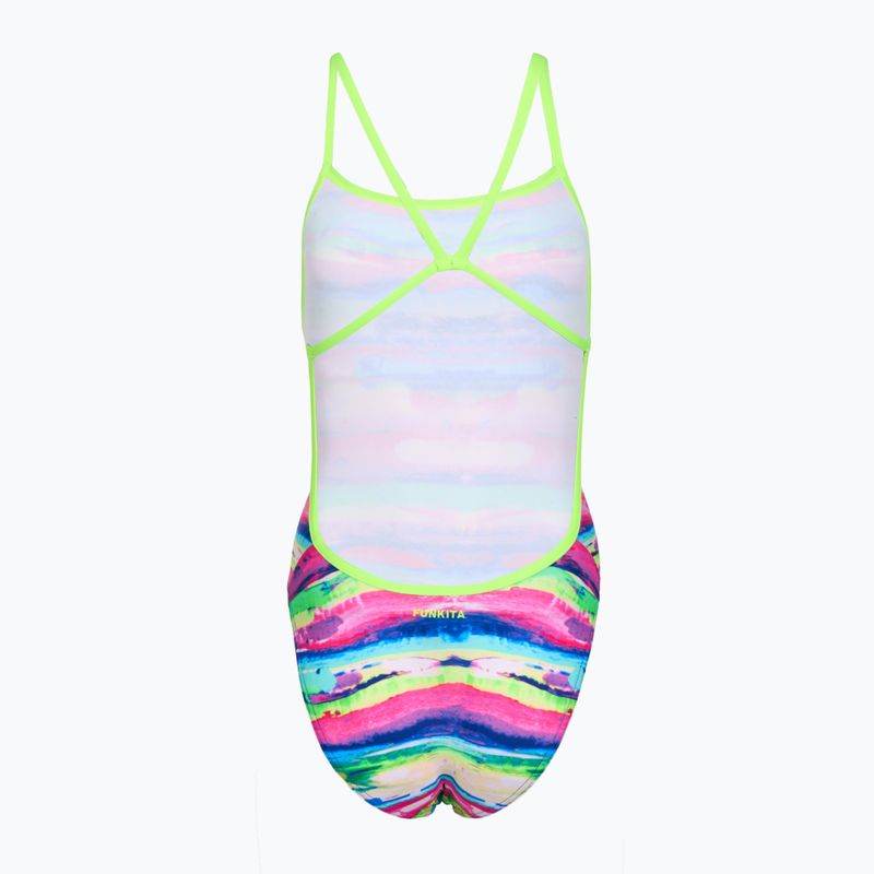 Цял бански костюм Funkita Single Strength One Piece paint patch 2