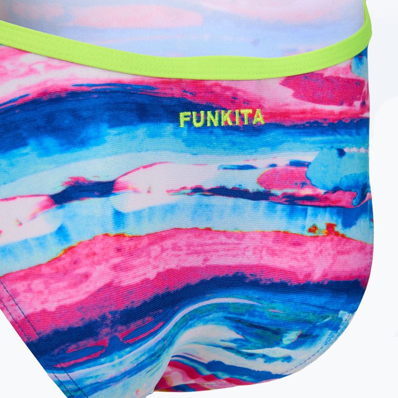 Цял бански костюм Funkita Strapped In One Piece colour cutaway 3