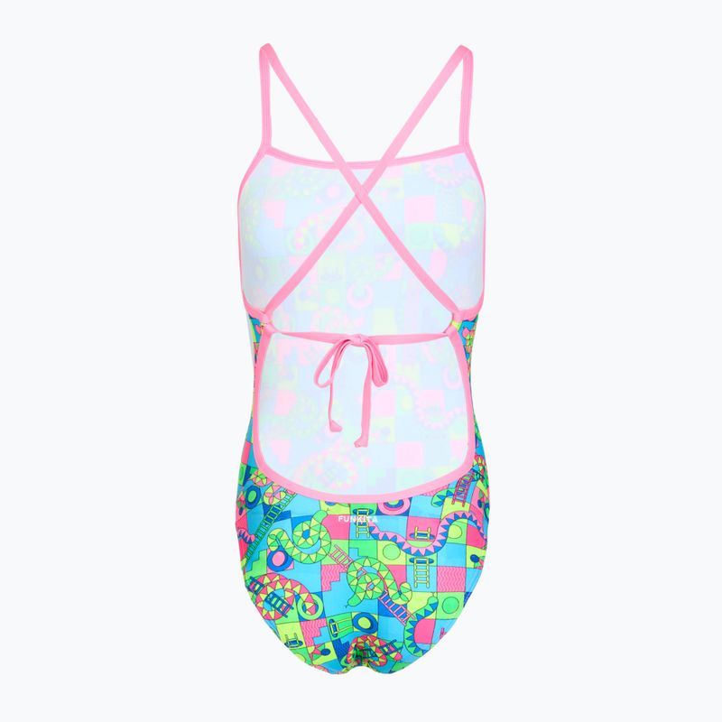 Дамски цял бански костюм Funkita Tie Me Tight One Piece lakes & saddles 2
