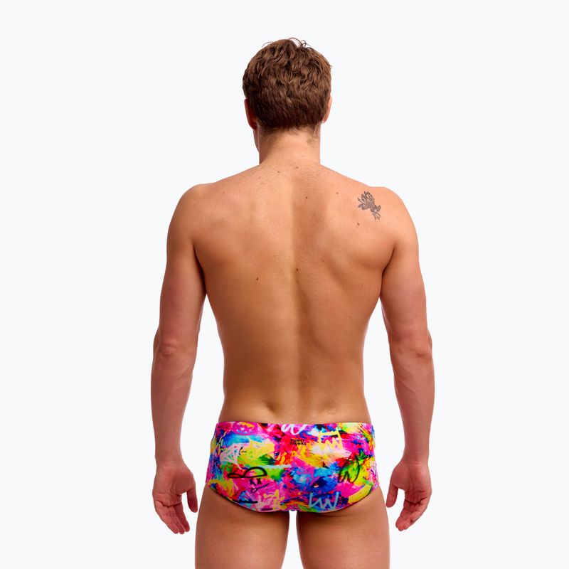 Мъжки плувни боксерки Funky Trunks Sidewinder Trunks tag her 4