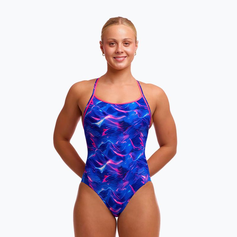 Дамски цял бански костюм  Funkita Diamond Back One piece rising tide 2