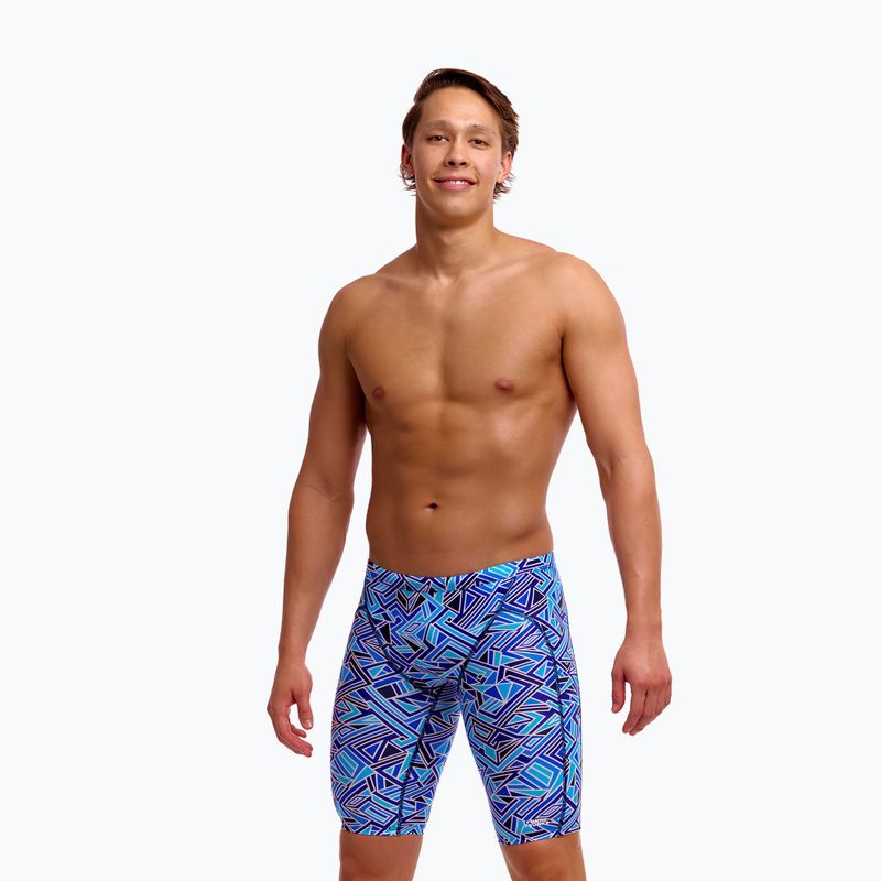 Мъжки плувни джамери Funky Trunks Training Jammers blue bits 2