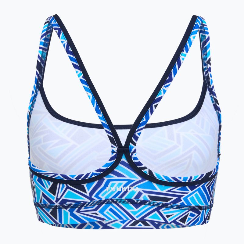 Горнище на бански костюм Funkita Sports Top blue bits 2