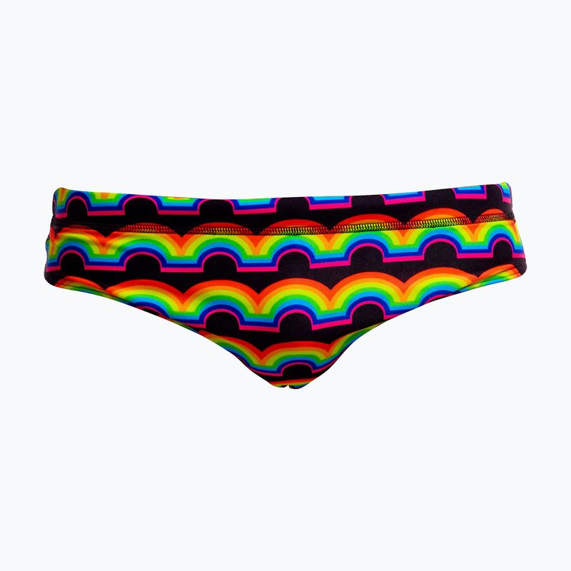 Мъжки плувни слипове Funky Trunks Classic Brief in rainbow