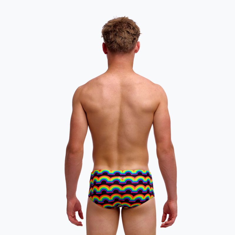 Детски плувни боксерки Funky Trunks Sidewinder Trunks rainbowie 4