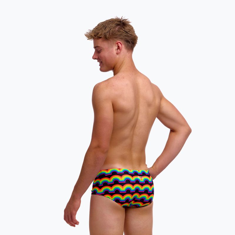Детски боксерки за плуване Funky Trunks Sidewinder Trunks rainbowie 5