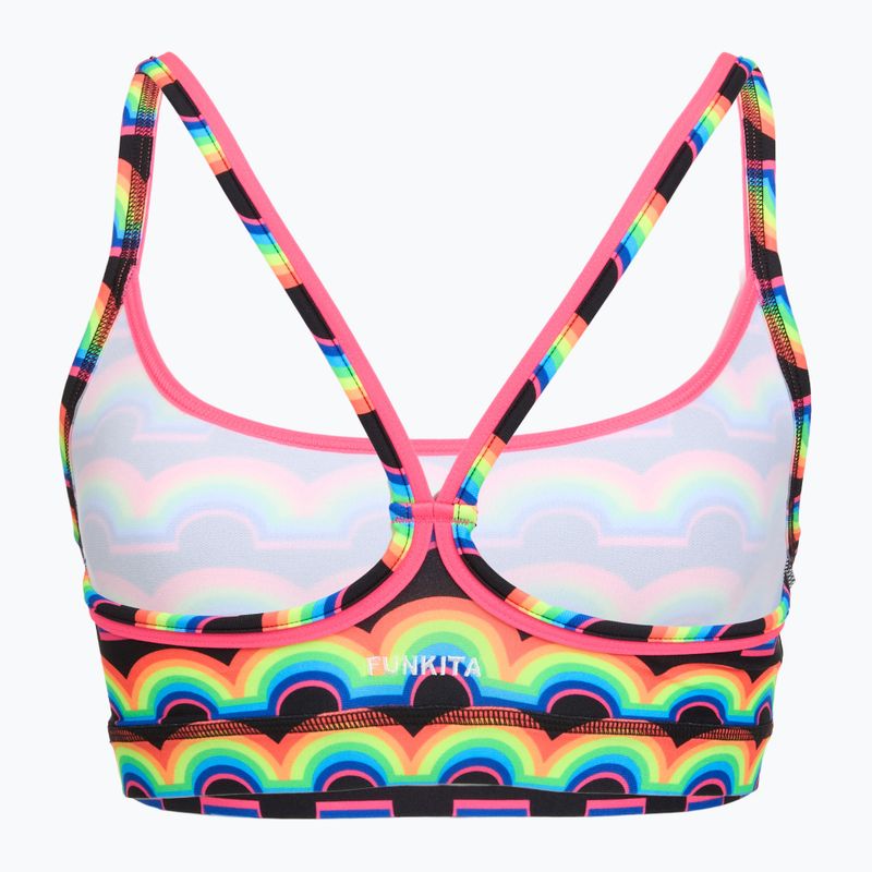 Горнище на бански костюм Funkita Sports Top rainbowie 2