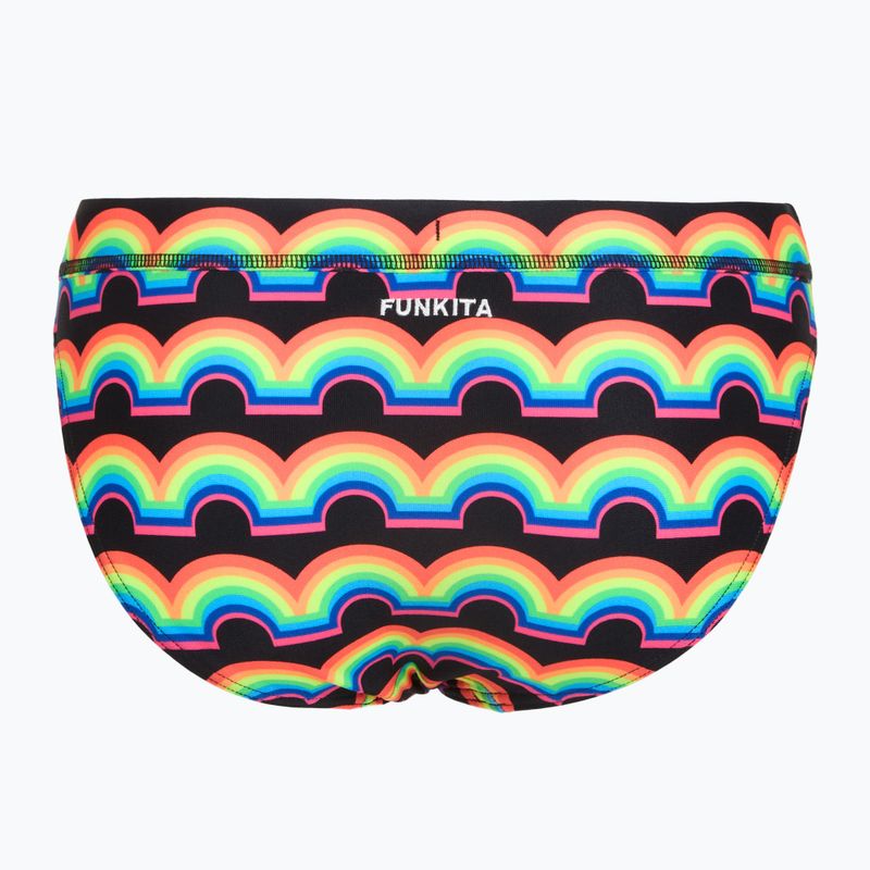 Долнище от бански костюм Funkita Sports Brief rainbowie 2