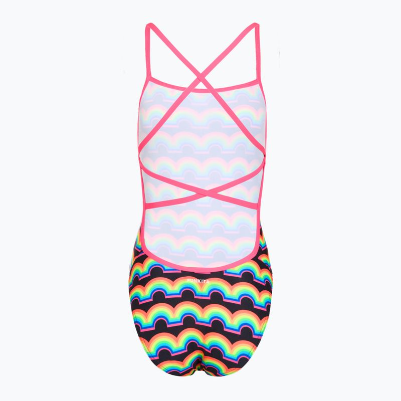 Дамски цял бански костюм Funkita Strapped In One piece rainbowie 2
