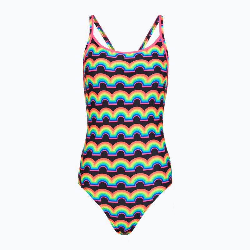 Дамски цял бански костюм Funkita Diamond Secure One Piece rainbowie