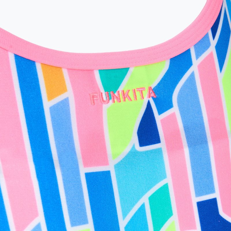 Дамски цял бански костюм Funkita Single Strap One Piece pillared 3