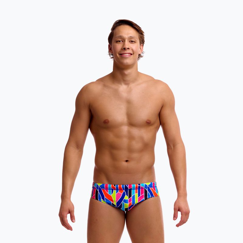 Мъжки бански слипове Funky Trunks Classic Brief fault lines 2