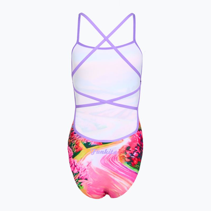 Дамски цял бански костюм Funkita Strapped In One piece meadow made 2