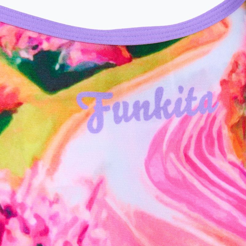 Дамски цял бански костюм Funkita Strapped In One piece meadow made 3