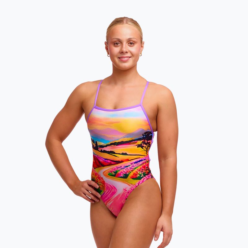 Дамски цял бански костюм Funkita Strapped In One piece meadow made