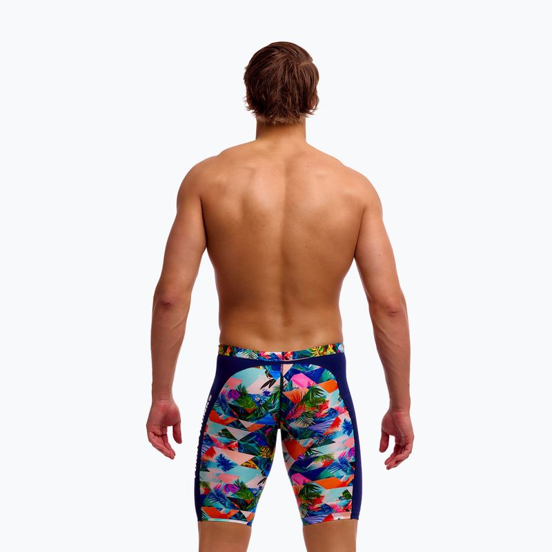 Мъжки плувни шорти тип клин Funky Trunks Training Jammers palm prism 3