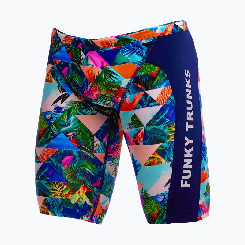 Детски плувни шорти тип клин Funky Trunks Training Jammers palm prism 3