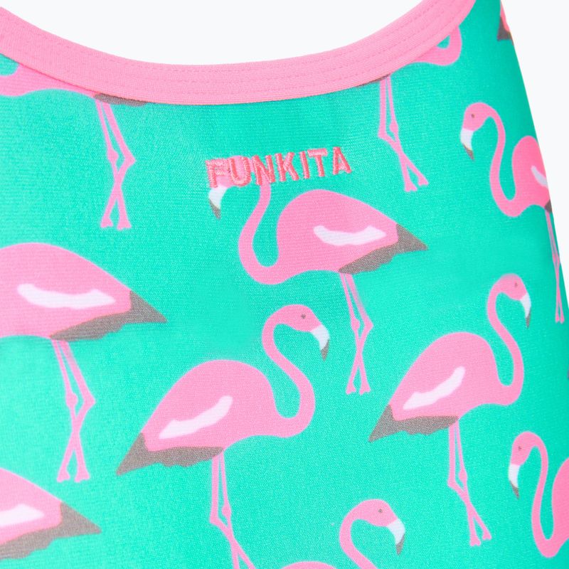 Дамски цял бански костюм Funkita Single Strap One Piece go flamingo! 3