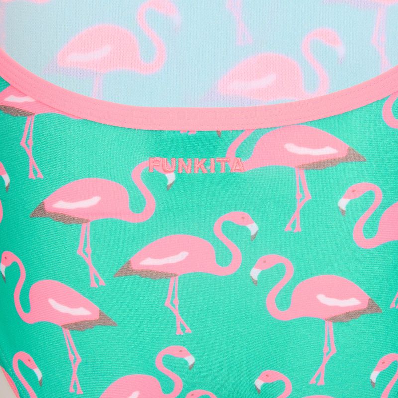 Детски цял бански костюм Funkita Single Strap One Piece go flamingo! 3