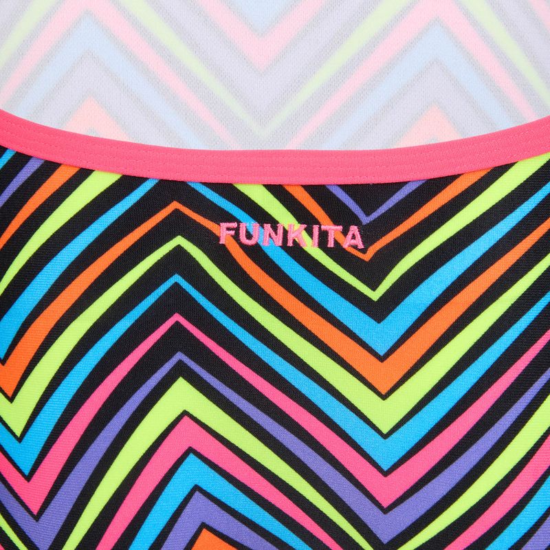 Детски цял бански костюм Funkita Single Strap One Piece up down 3