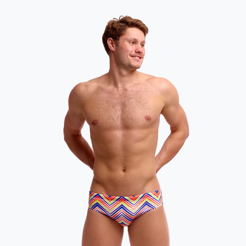 Мъжки плувни слипове Funky Trunks Classic Brief down up 3