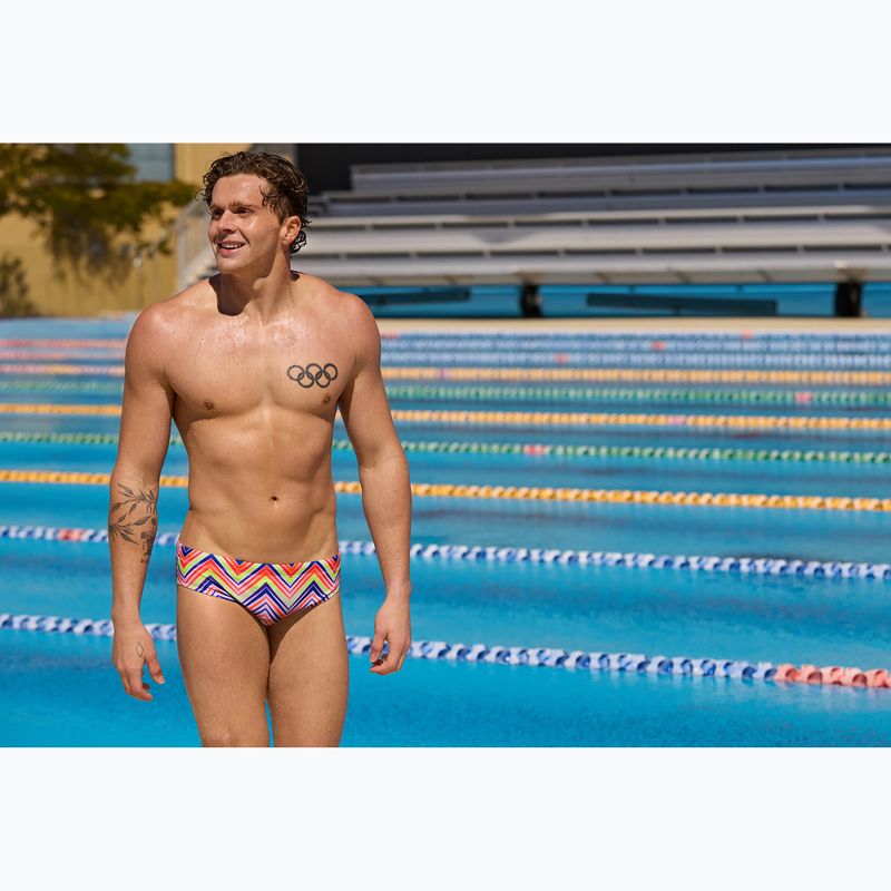 Мъжки плувни слипове Funky Trunks Classic Brief down up 6