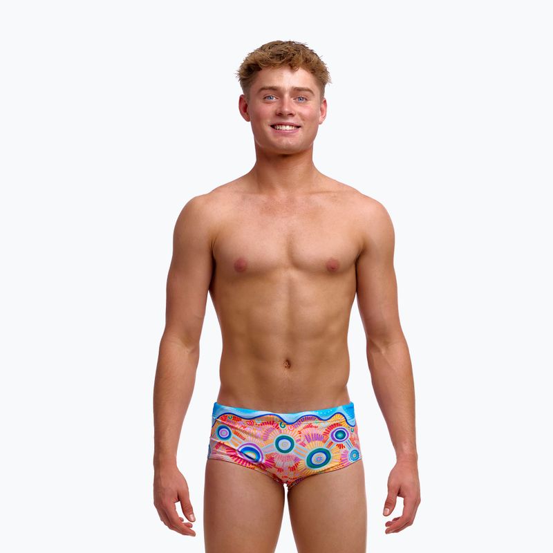 Детски плувни боксерки Funky Trunks Sidewinder Trunks kulin colour 2