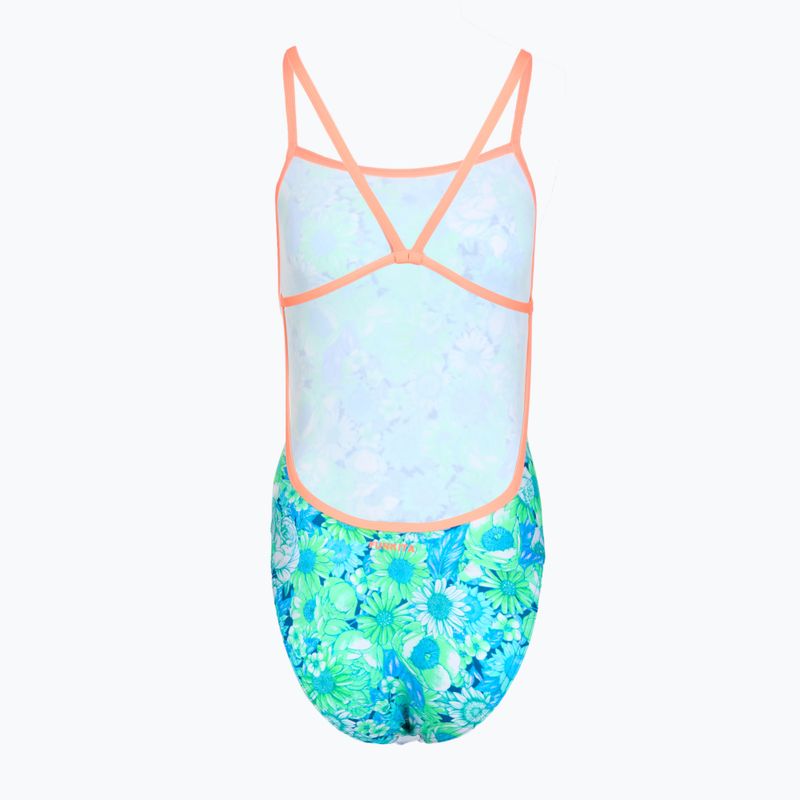 Дамски цял бански костюм Funkita Single Strength One Piece green green grss 2