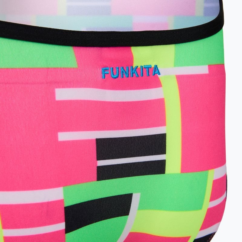 Детски цял бански костюм Funkita Single Strap One Piece blocked again 3