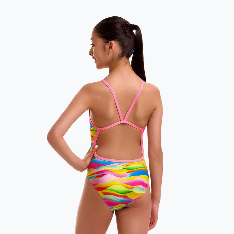 Детски цял бански костюм  Funkita Single Strap One pieces maybe wavy 2