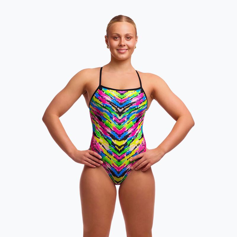 Дамски цял костюм за плуване Funkita Single Strap One pieces happy hide