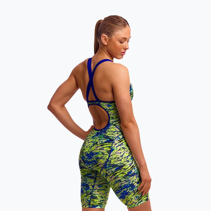 Дамски цял костюм за плуване Funkita Fast Training One pieces scaled back 2
