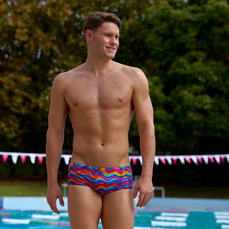 Мъжки плувни боксерки Funky Trunks Sidewinder Trunks plastic fantastic 3