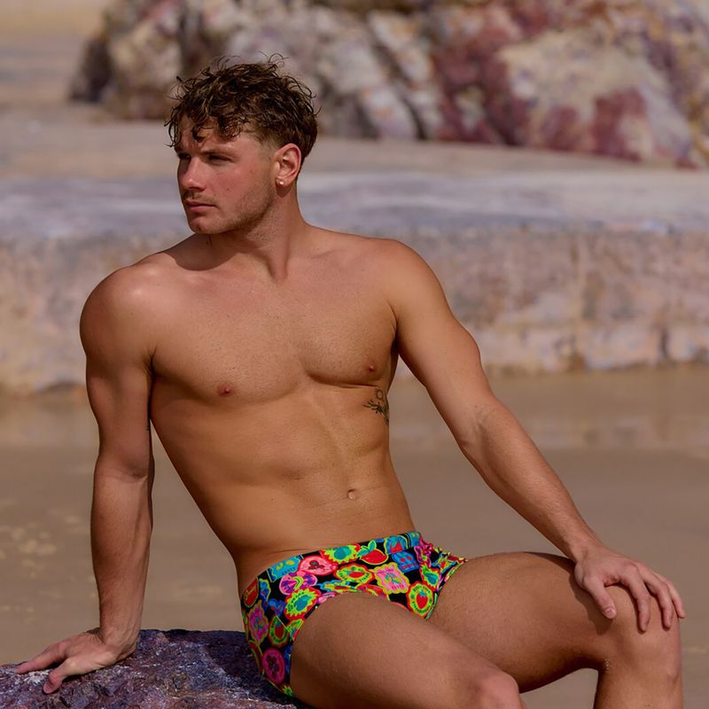 Мъжки боксерки за плуване Funky Trunks Sidewinder Trunks berry good 6