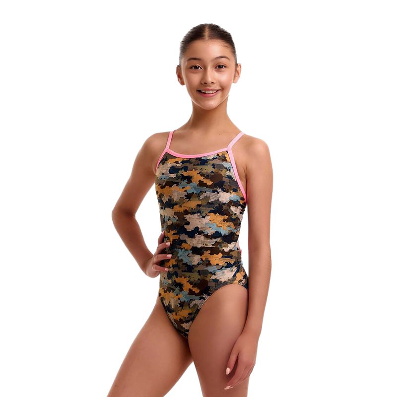 Детски цял бански костюм Funkita Single Strap One Piece bilko baby 2