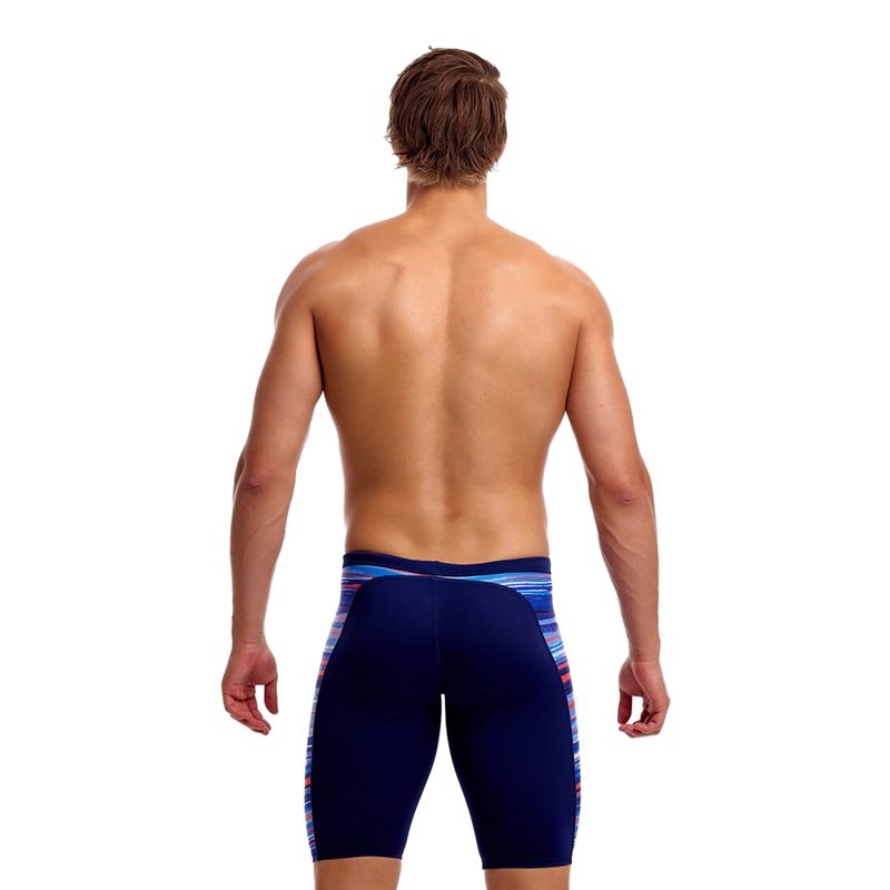 Мъжки шорти за плуване тип клин Funky Trunks Training Jammers lost lines 3