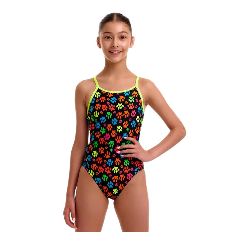Детски цял бански костюм Funkita Diamond Back One Piece pawsome 2