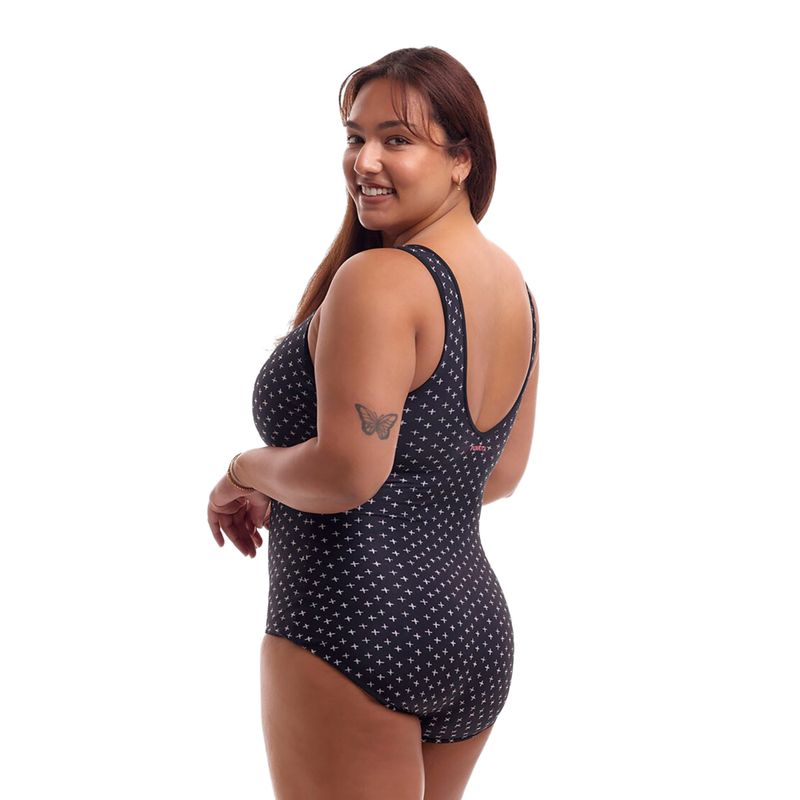 Дамски цял костюм за плуване Funkita Zip Front One Piece be positive 2