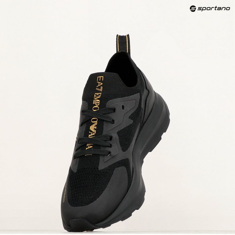 Обувки EA7 Emporio Armani Black & White Altura Knit triple black/gold 9