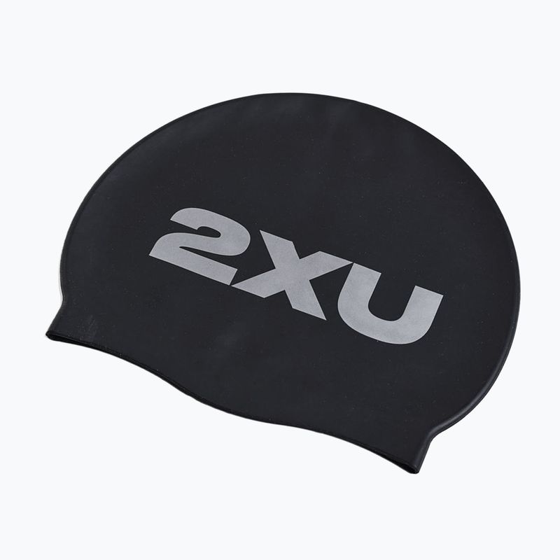 Шапка за плуване 2XU Silicone black/black 2